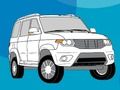 खेल रूसी कारें रंग पुस्तक  ऑनलाइन