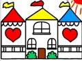 खेल वापस स्कूल रंग पुस्तक DOLLHOUSE करने के लिए  ऑनलाइन