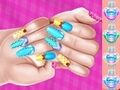 खेल एल्सा प्रिंसेस थीम नेल आर्ट Diy  ऑनलाइन