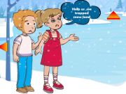 खेल भाई-बहन बर्फीली ज़मीन से भाग निकले  ऑनलाइन