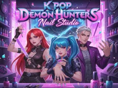 खेल K Pop Demon Hunters Nail Studio ऑनलाइन