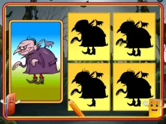 खेल Shadow Match Halloween ऑनलाइन