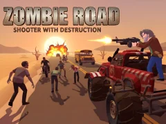 खेल Zombie Road: Shooter with Destruction ऑनलाइन