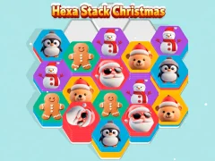 खेल Hexa Stack Christmas ऑनलाइन