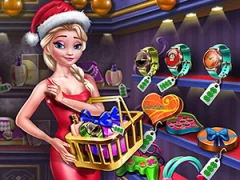 खेल Ice Queen Shopping Xmas Gift ऑनलाइन