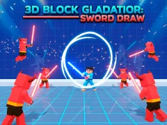 खेल 3D Block Gladiator: Sword Draw ऑनलाइन