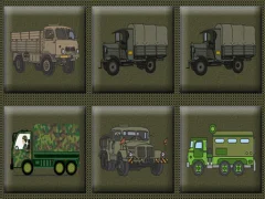 खेल Army Trucks Memory ऑनलाइन