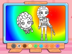 खेल Coloring Book: Kpop Rumi ऑनलाइन