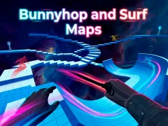 खेल Bunnyhop and Surf Maps ऑनलाइन