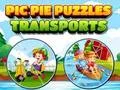 खेल Pic Pie Puzzles Transports ऑनलाइन