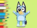 खेल Coloring Book: Happy Bluey ऑनलाइन