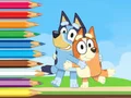 खेल Coloring Book: Bluey And Bingo Holiday ऑनलाइन