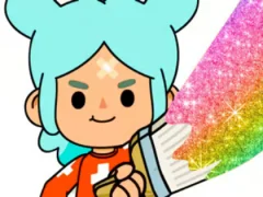 खेल Coloring Book: Toca Boca Rita ऑनलाइन