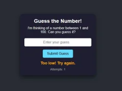 खेल Number Guessing ऑनलाइन