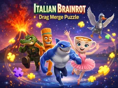खेल Italian Brainrot Drag Merge Puzzle ऑनलाइन