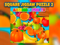 खेल Square jigsaw Puzzle 2 - Assemble Fruits ऑनलाइन
