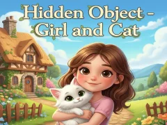 खेल Hidden Object - Girl and Cat ऑनलाइन