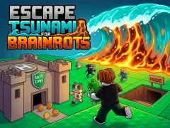 खेल Escape Tsunami for Brainrots ऑनलाइन