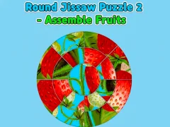 खेल Round jigsaw Puzzle 2 - Assemble Fruits ऑनलाइन