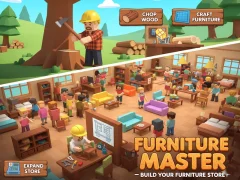 खेल Furniture Master – Build Your Furniture Stor ऑनलाइन