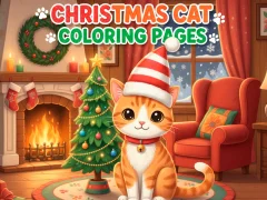 खेल Christmas Cat Coloring Pages ऑनलाइन