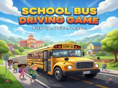 खेल School Bus Driving Game ऑनलाइन
