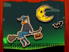 खेल Halloween Witch Fly ऑनलाइन