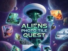 खेल Aliens Photo Tile Quest ऑनलाइन