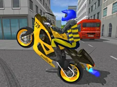 खेल Police Motorbike Race Simulator ऑनलाइन