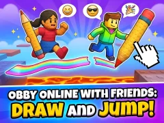 खेल Obby online with friends: Draw and Jump! ऑनलाइन