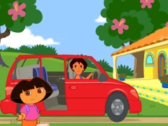 खेल Dora The explorer Dora's Ride-Along City Adventure ऑनलाइन