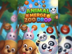 खेल Animal Merge Zoo Drop ऑनलाइन