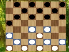 खेल Classic Checkers: Forest ऑनलाइन