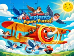 खेल Cartoon Airplanes: Jigsaw Puzzles ऑनलाइन