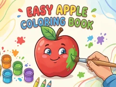 खेल Easy Apple Coloring Book ऑनलाइन