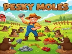 खेल Pesky Moles ऑनलाइन