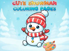 खेल Cute Snowman Coloring Pages ऑनलाइन