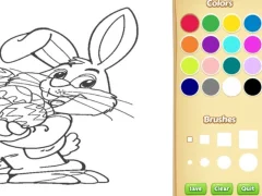 खेल Easter Bunny Coloring Book for Kids ऑनलाइन