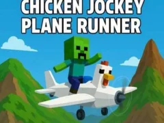 खेल Chicken Jockey Plane Runner ऑनलाइन