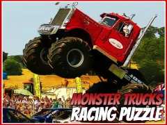 खेल Monster Trucks Racing Puzzle ऑनलाइन