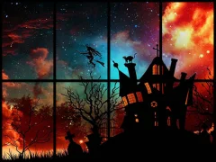 खेल Sliding Halloween Party ऑनलाइन