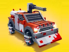 खेल Zombie Derby Blocky Roads ऑनलाइन