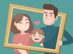 खेल Happy Family Puzzle ऑनलाइन