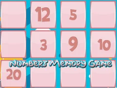 खेल Memory Game With Numbers ऑनलाइन
