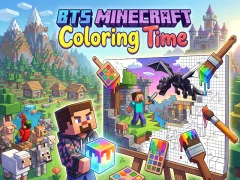 खेल BTS Minecraft Coloring Time ऑनलाइन