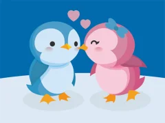 खेल Cute Penguin Puzzle ऑनलाइन