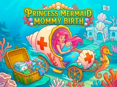 खेल Princess Mermaid Mommy Birth ऑनलाइन