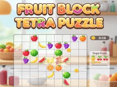 खेल Fruit Block Tetra Puzzle ऑनलाइन