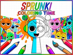 खेल Sprunki Coloring Time ऑनलाइन