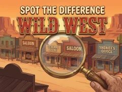 खेल Spot The Difference Wild West ऑनलाइन